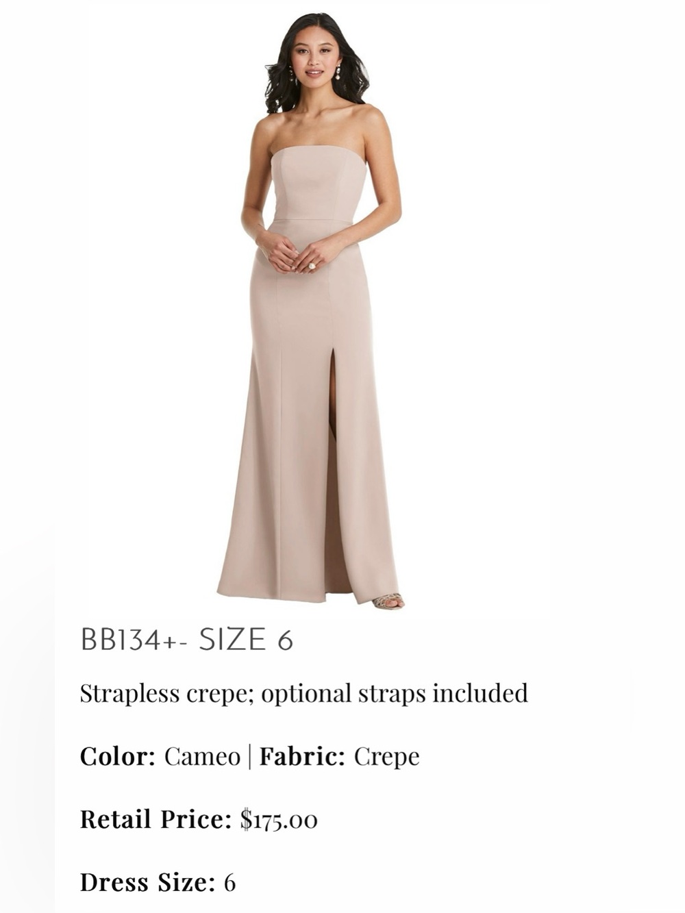 Blush Strapless Pink Maxi Dress